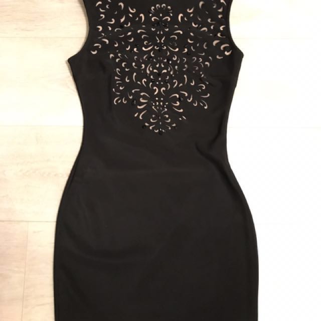 Black Dress with Crystals