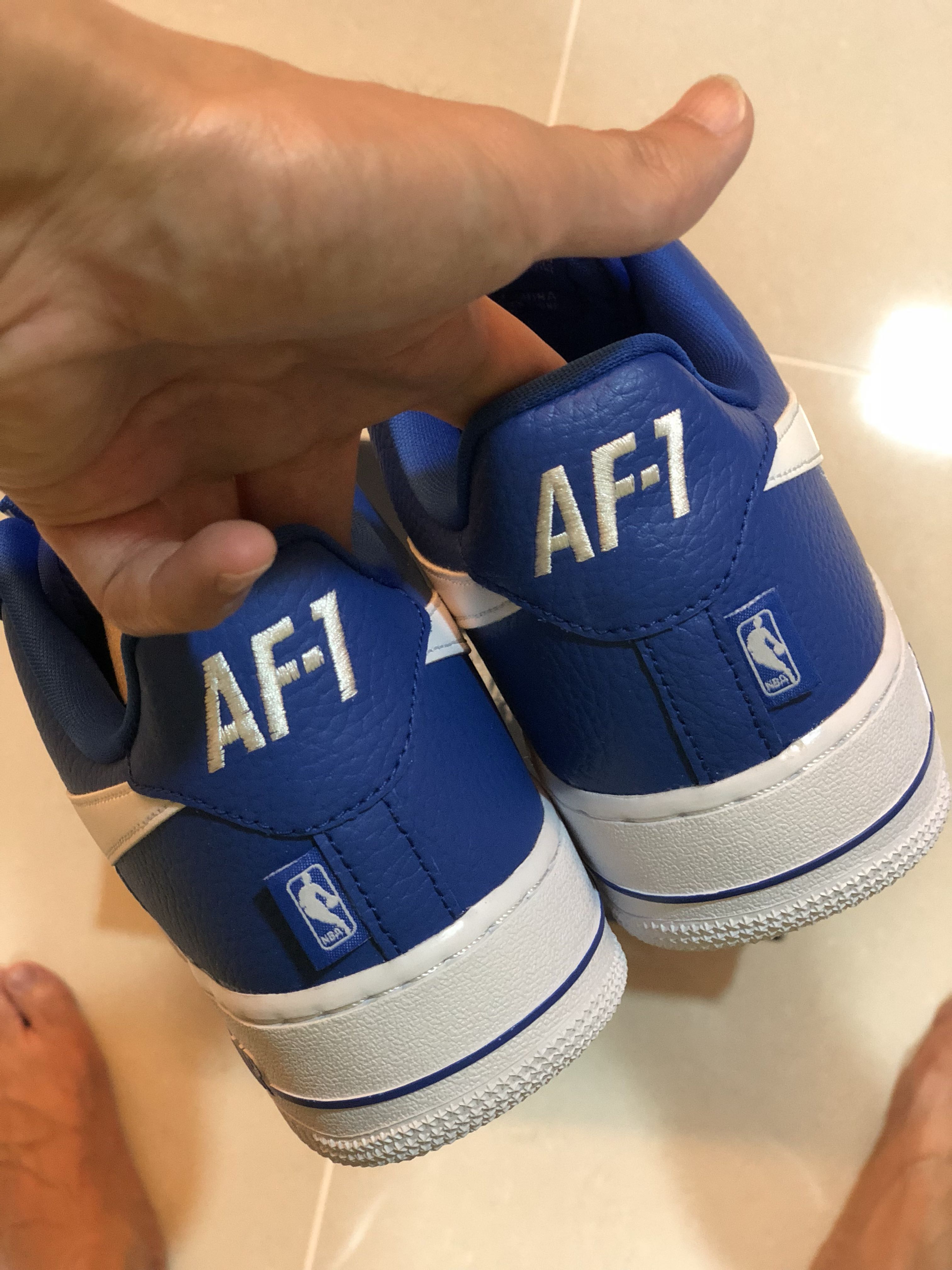 Af1 nba on sale blue