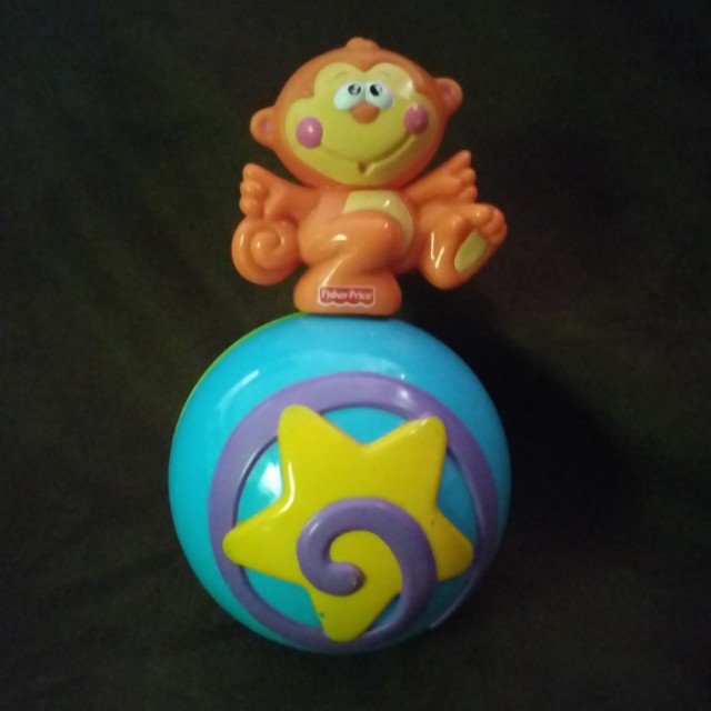 fisher price rolling monkey