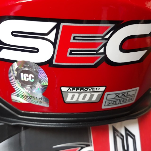 SEC HELMET ORIGINAL, Car Parts & Accessories on Carousell