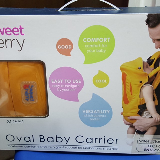 sweet cherry oval baby carrier