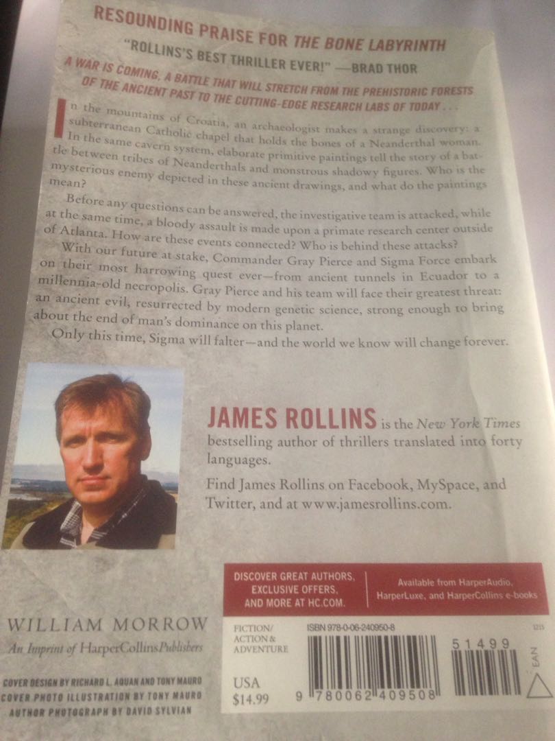 The Bone Labyrinth A Sigma Force Novel By James Rollins Free