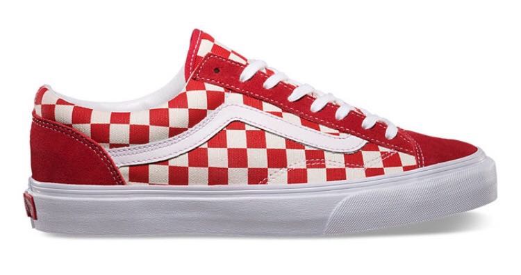 Vans style 36 red checkerboard 