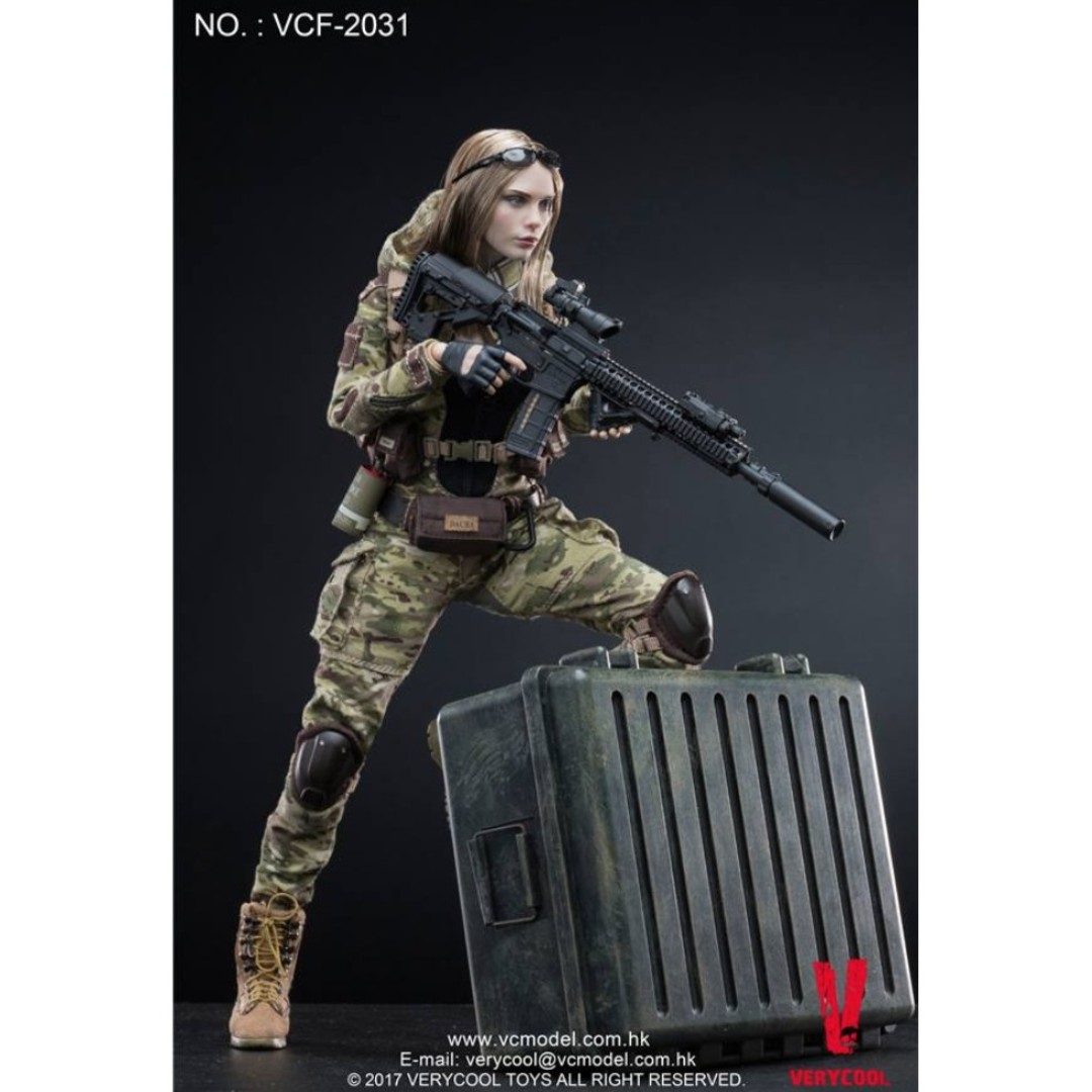 Gloved Hands x4-1/6 Scale Villa Female Soldier Very Cool Action Figures 