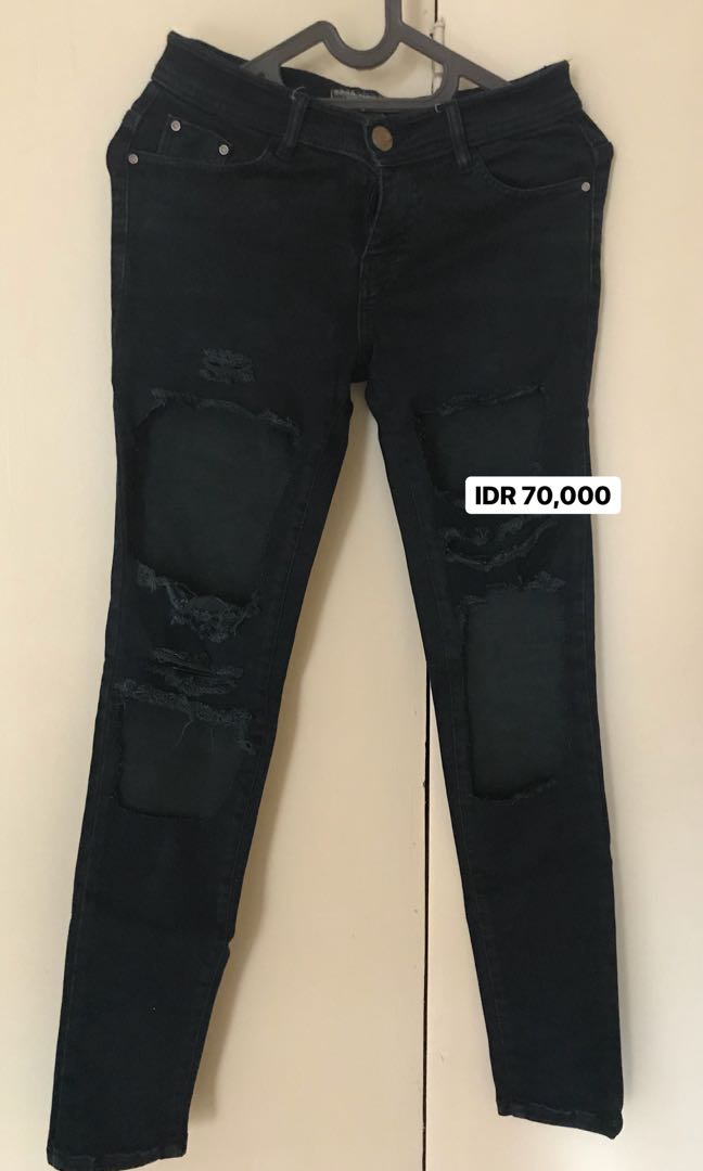 Zara Jegging Ripped Jeans Women S Fashion Women S Clothes On
