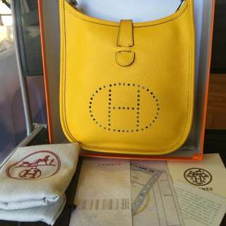 Hermes Evelyn Yellow