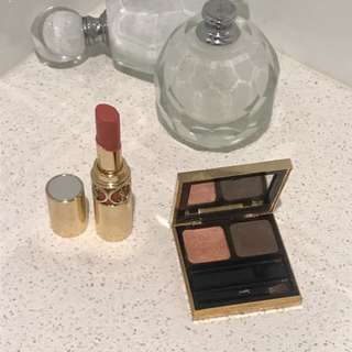 YSL LIPSTICK & EYE QUAD AUTHENTIC BOTH PRODUCTS FOR $25