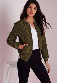 Khaki bomber jacket
