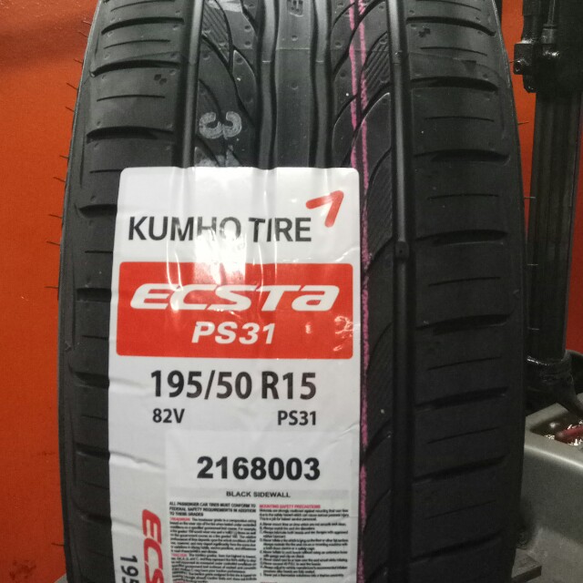 195 50 15 Kumho Ps31 Car Tyre Car Accessories On Carousell