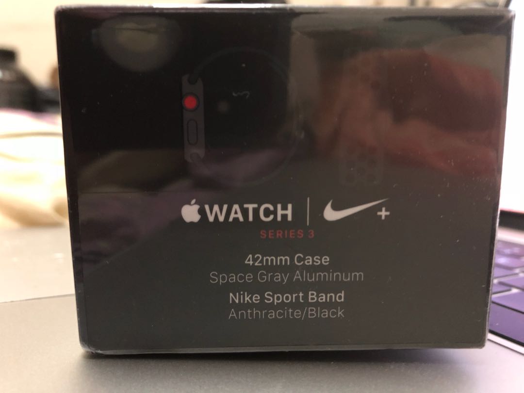 apple watch nike sport band anthracite black