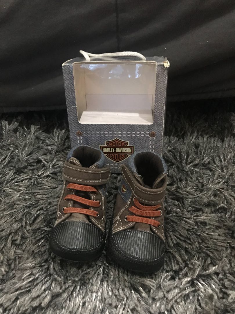 Harley davidson baby shoes top