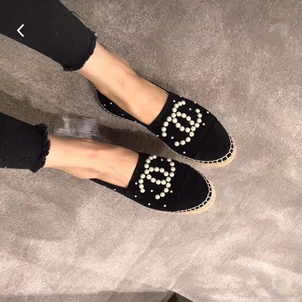 Chanel Espadrilles shoes, Luxury, Apparel on Carousell