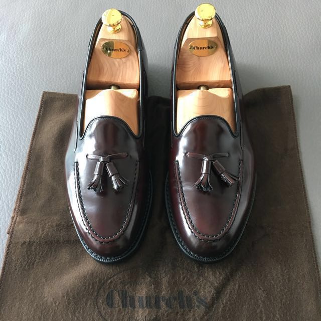 Church's Keats burgundy leather loafers , Men's Fashion, Footwear