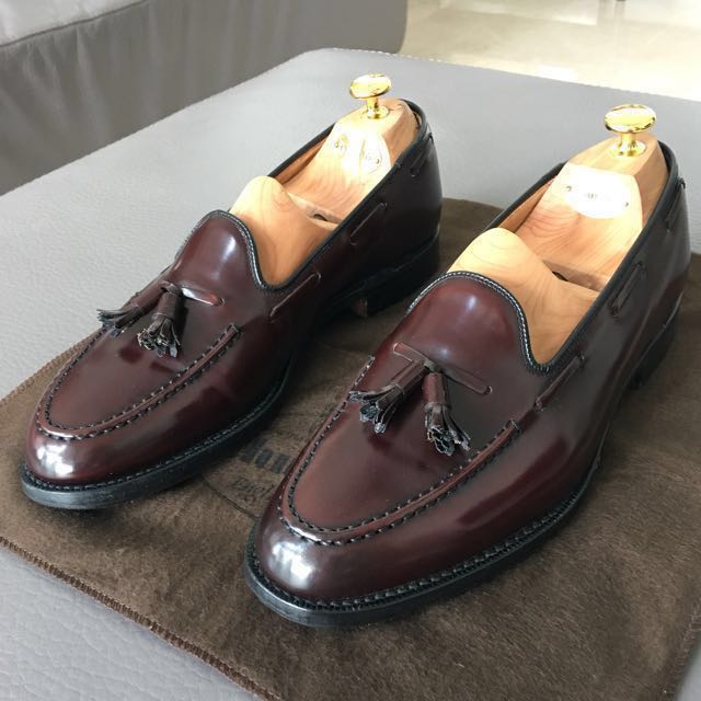 Church's Keats burgundy leather loafers 