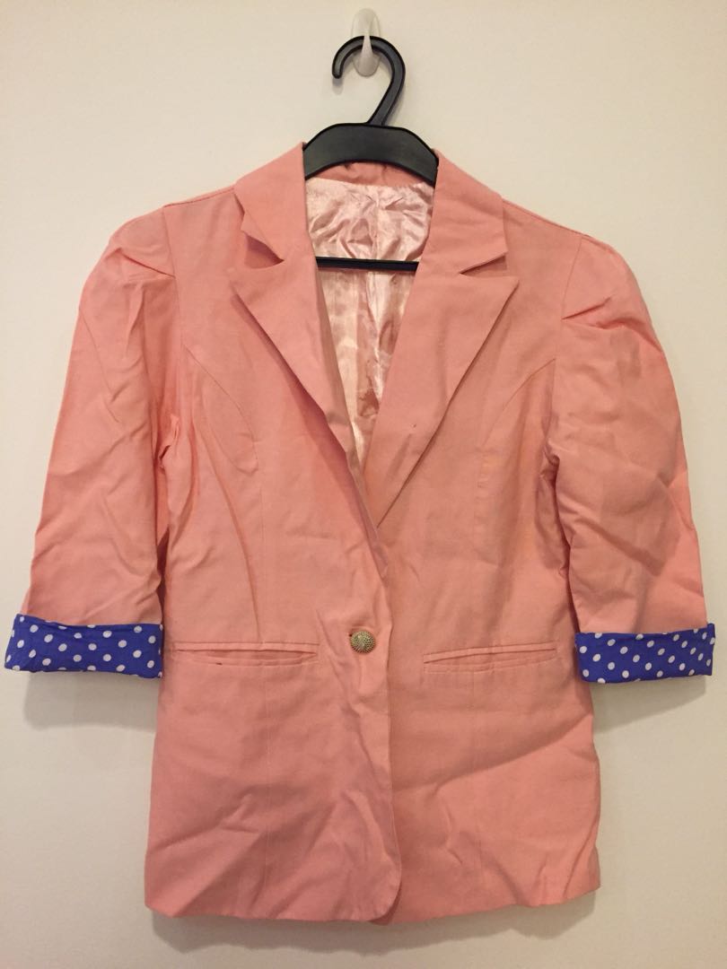 Coral Jacket, Women's Fashion, Coats, Jackets and Outerwear on Carousell