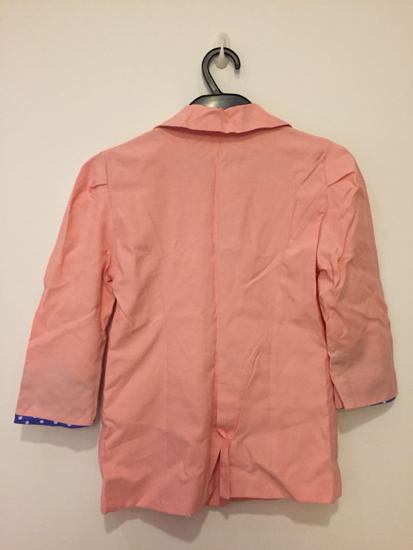 Coral Jacket, Women's Fashion, Coats, Jackets and Outerwear on Carousell