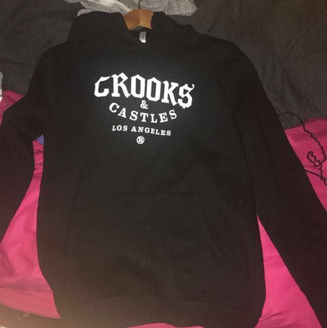 Pink crooks and castles hoodie store