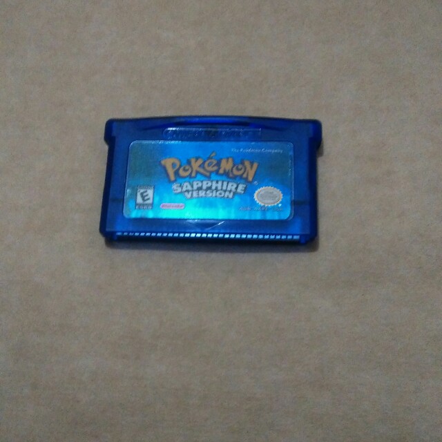 Gameboy Advance Sp Game Pokemon Sapphire Video Gaming Video Game