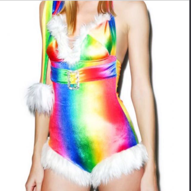santa romper womens