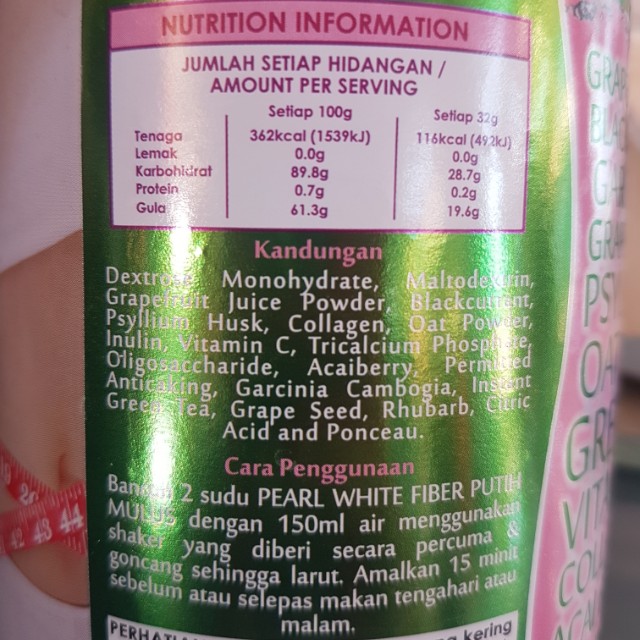 Jamu Jelita Pearl White Fiber Health Beauty Bath Body On Carousell