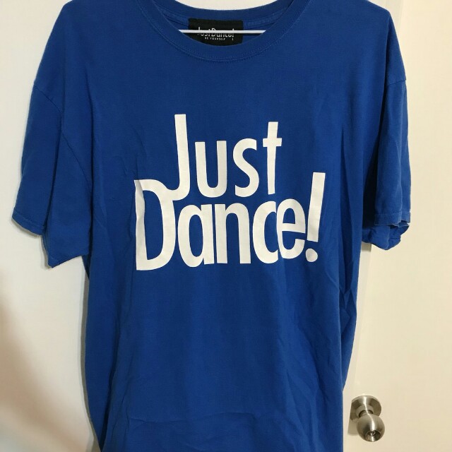 Just Dance 藍色t Shirt 他的時尚 上衣在旋轉拍賣