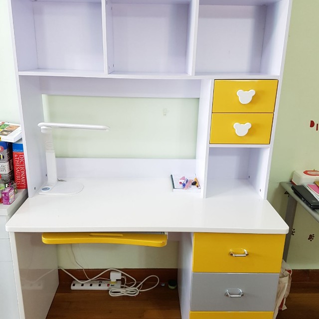 study table for kids with storage
