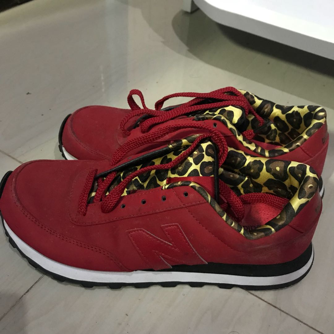 new balance 574 red leopard