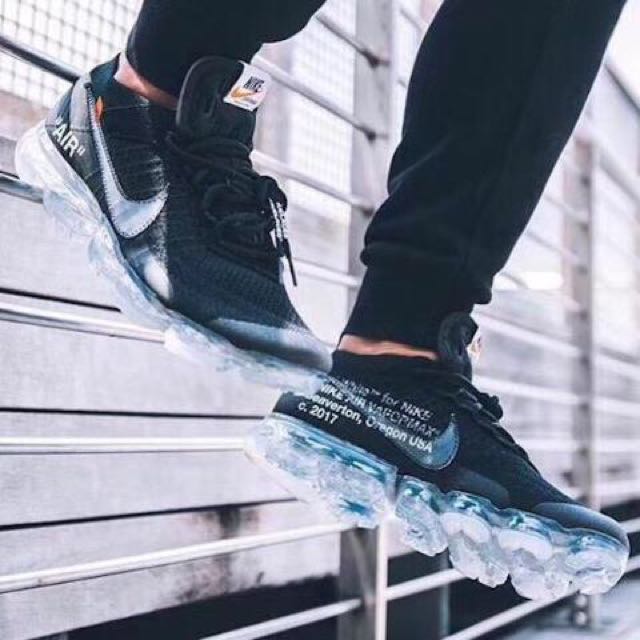 The Vapormax Off White white worn by John Melchico on his