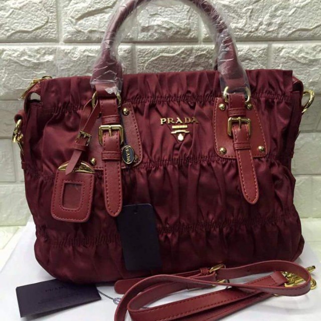 Prada crumpled bag store