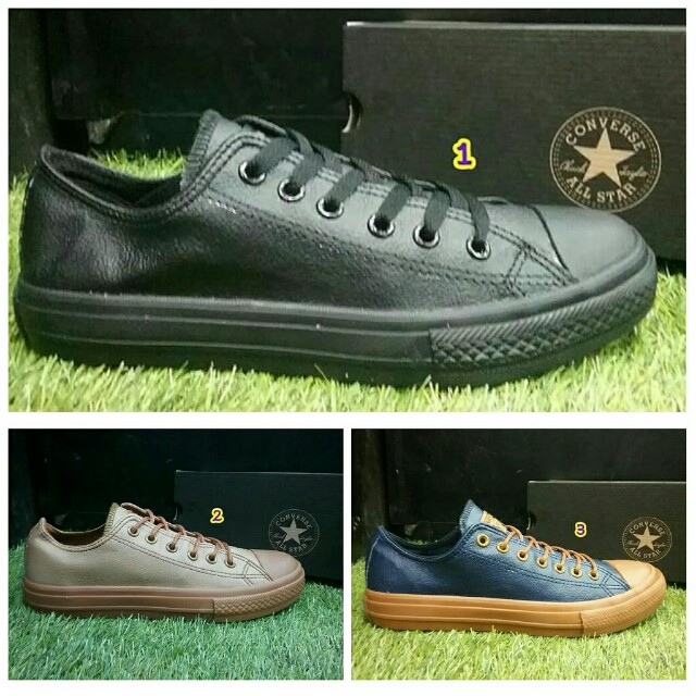 converse all star kulit hitam