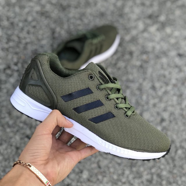 STOCK BARU SAMPAI ZX FLUX BLACK GREEN Promo
