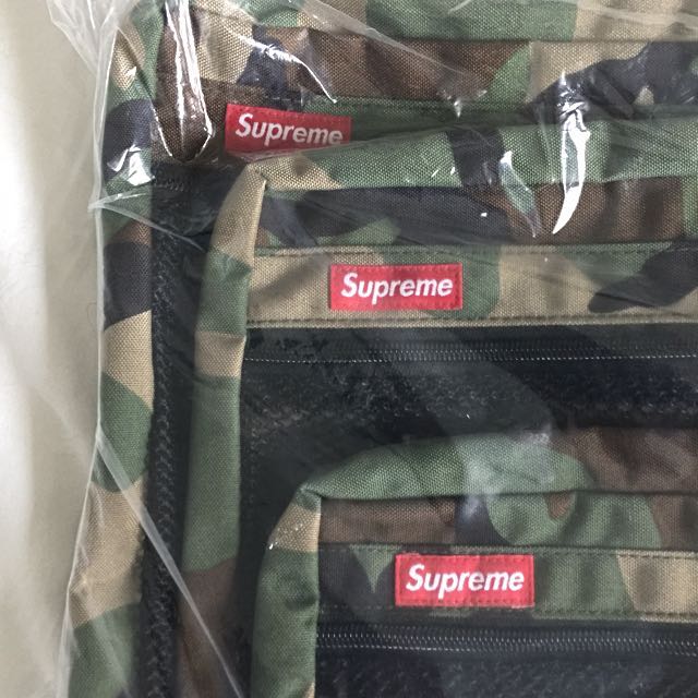 Supreme mesh organizer bags (set of 3), 男裝, 袋, 腰袋、手提袋