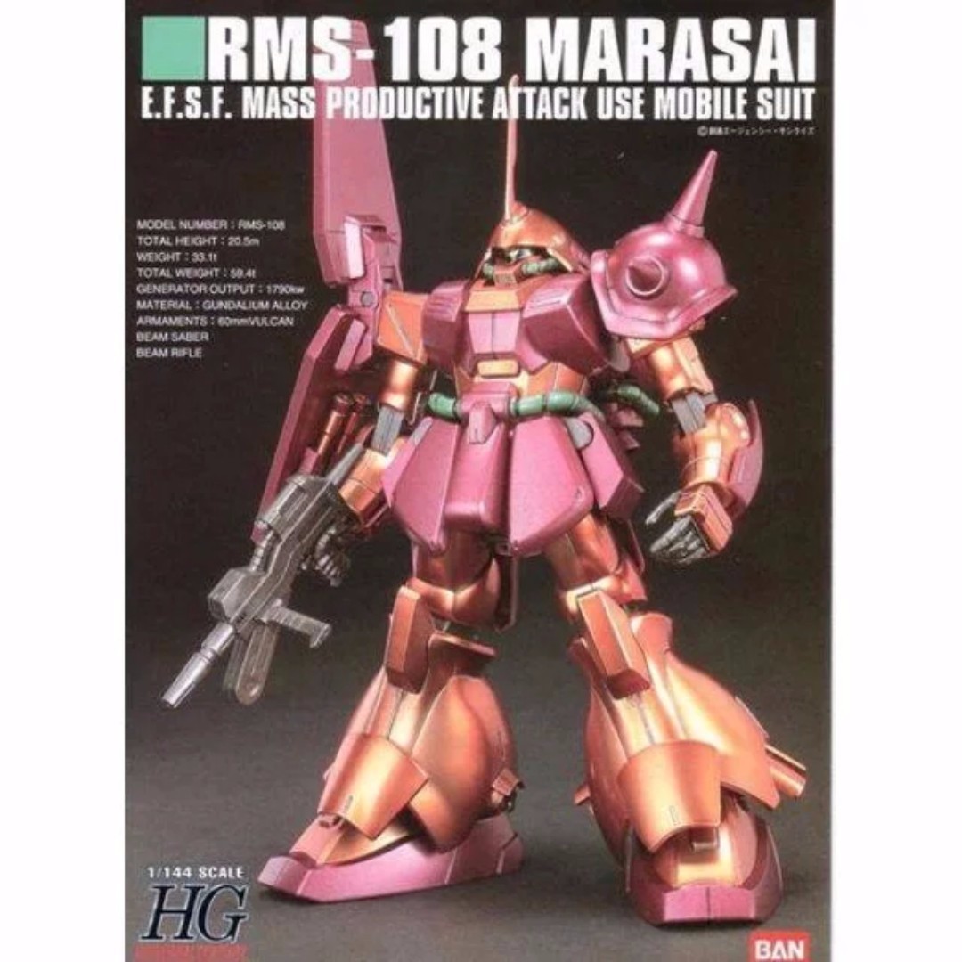 請看推廣優惠Bandai 全新未砌罕有絕版電鍍版HG 1比144 Marasai 姆力沙