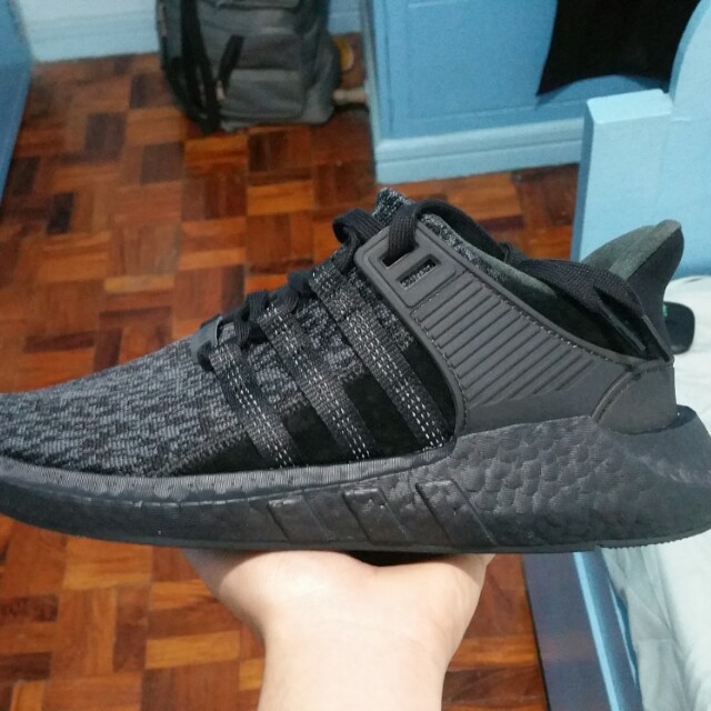 Adidas EQT 93 17 Black Friday Triple Black Men s Fashion Footwear Sneakers on Carousell