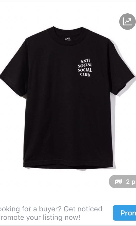 Anti Social Social Club ASSC Logo Bukake White Tee Size S M L XL XXL 
