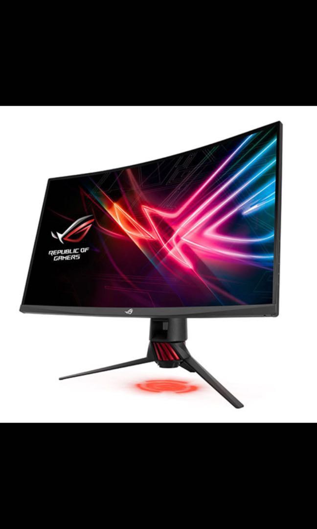 Asus Rog Strix Xg35vq 35 Inch Curved 100hz Gaming Monitor Electronics Computer Parts Accessories On Carousell