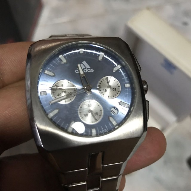 adidas metal watch