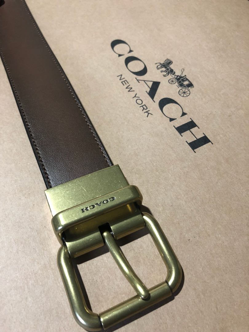 coach men's belt reversible