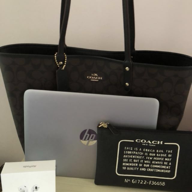 coach tote bag laptop