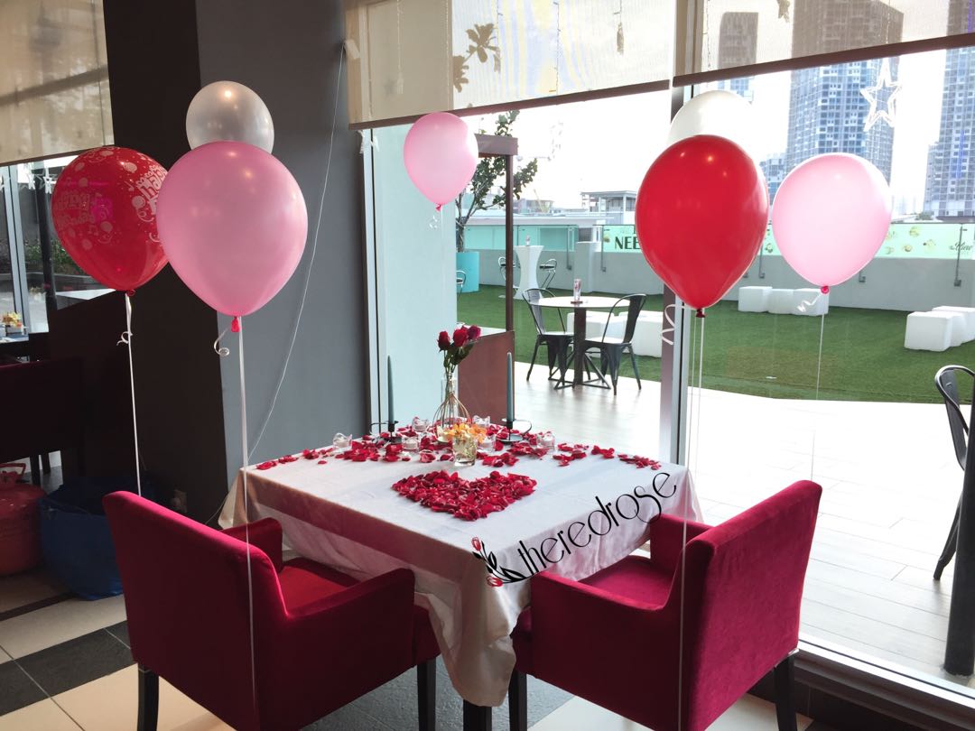 Candle Light Dinner Setup Reka Bentuk Kraf Lain Lain Di Carousell