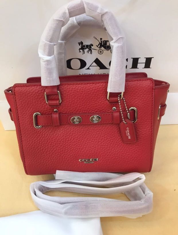 Coach swagger hotsell red