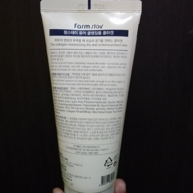 Farmstay Collagen Pure Cleansing Foam, Beauty & Personal Care, Face ...