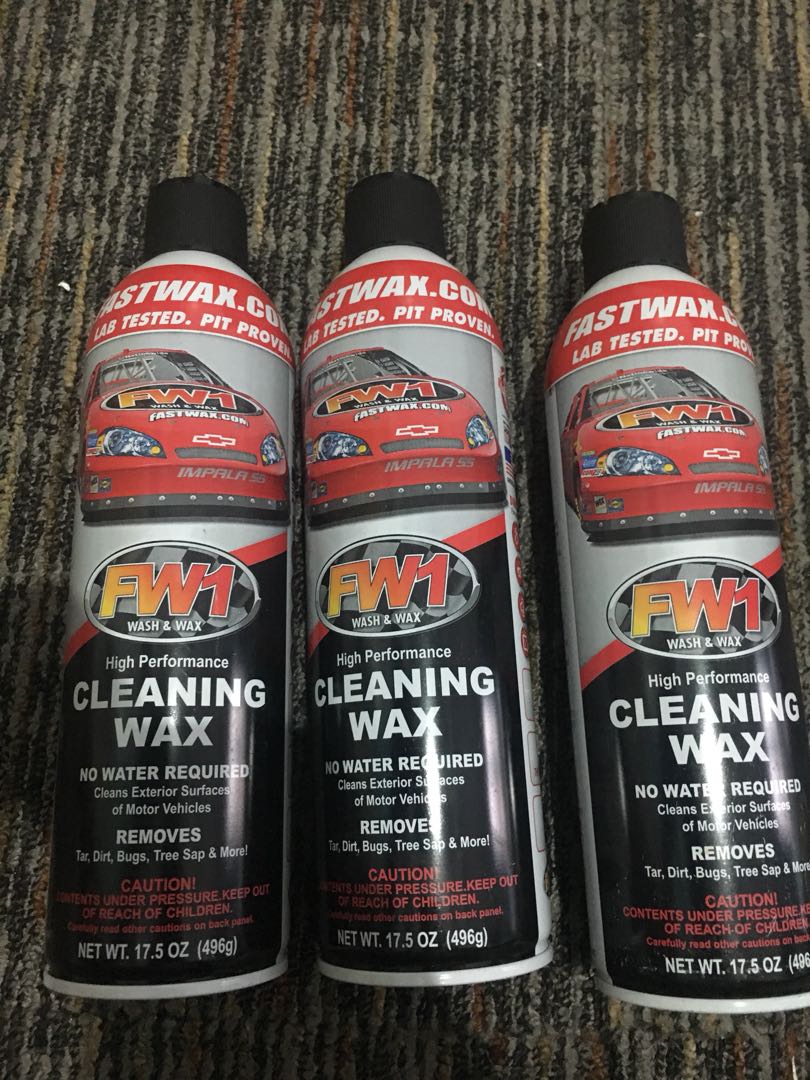 Fastwax.com FW1 Wash & Wax, High Performance Cleaning Wax, 17.5 oz Brand New