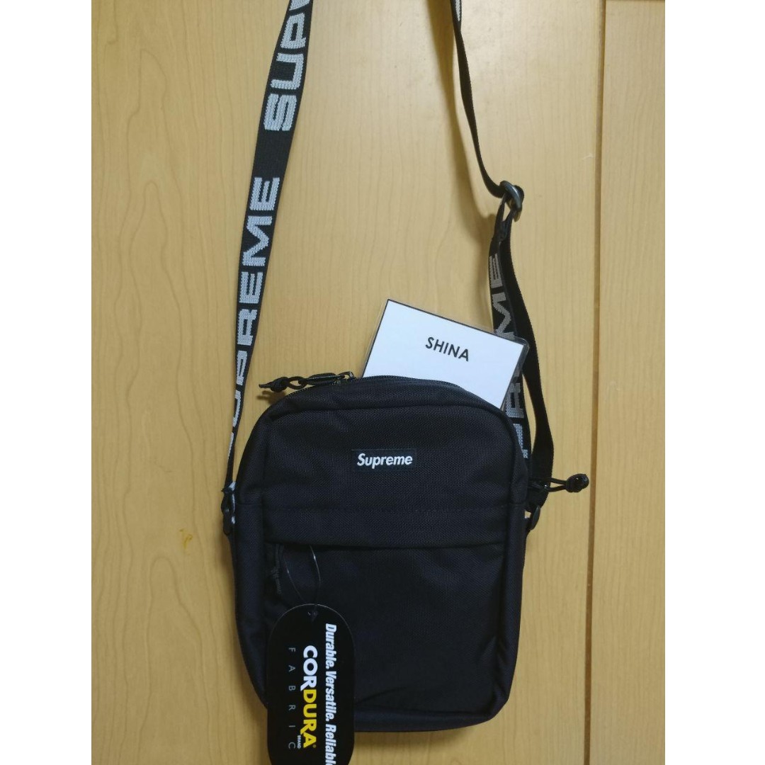 black supreme shoulder bag ss18