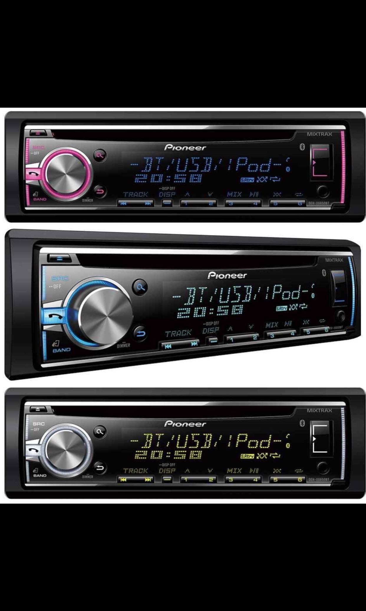 Radio Bluetooth Pioneer DEH-X6850BT USB Control Directo iPod iPhone