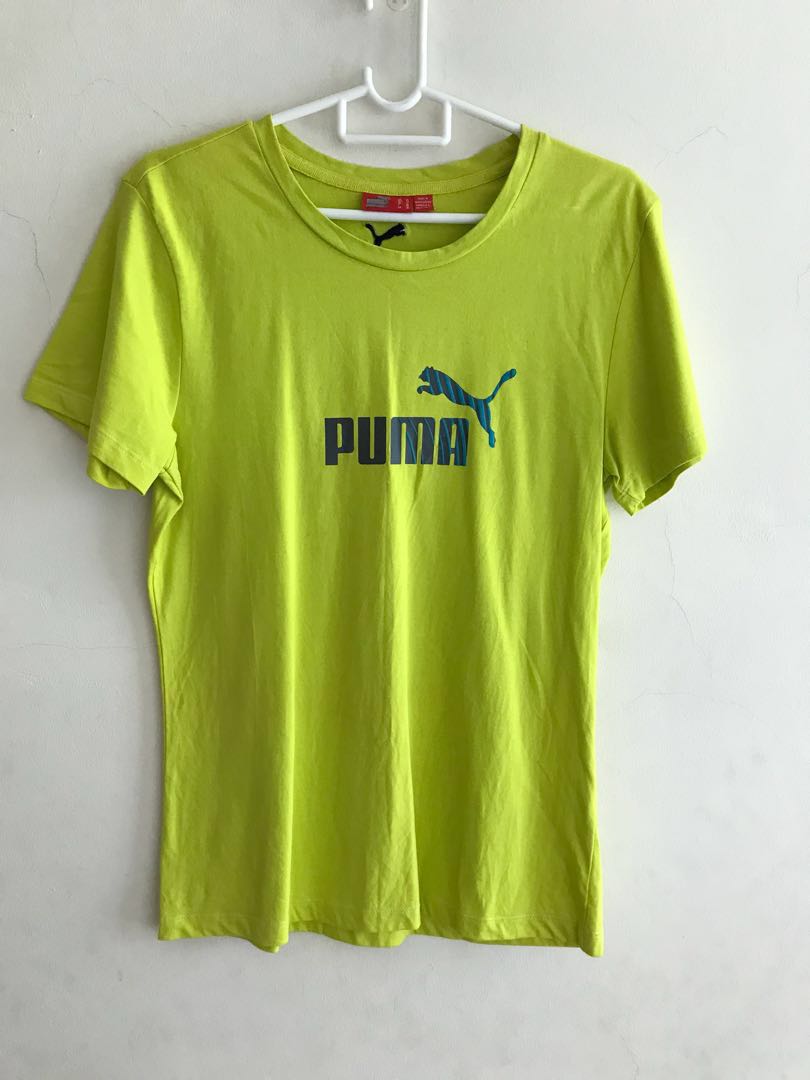 puma lime green shirt
