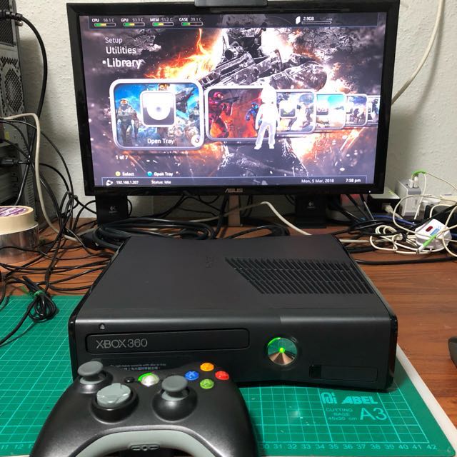 Xbox 360 Slim RGH With Games And Emulators for Sale in Richardson