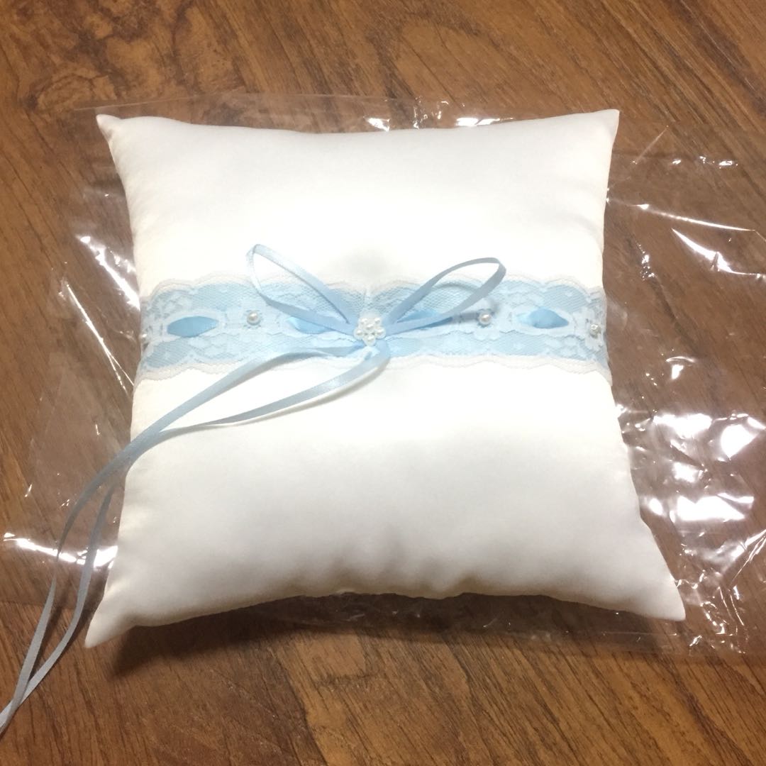 Ring Pillow White Baby Blue Everything Else On Carousell