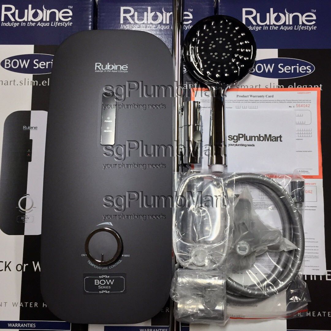 Rubine RWH 1388B Instant Water Heater (Black), Home ...