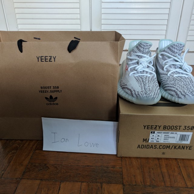 Yeezy supply blue tint cheap